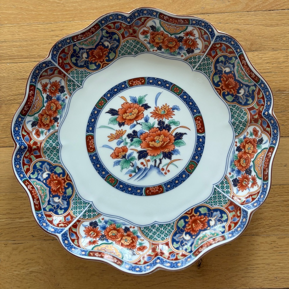 Vintage Imari Style Japanese 12 Inch Platter